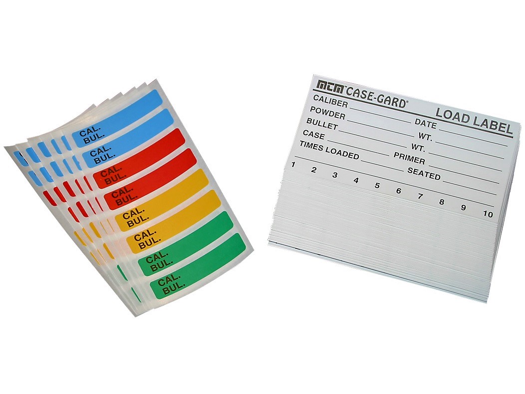 MTM LOAD LABELS verpakking 50 en COLOR CODED STICKERS verpakking 48